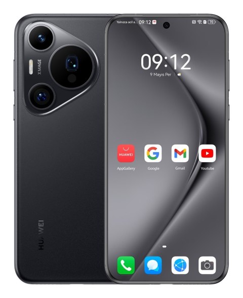 Huawei PURA 70 PRO 17,3 cm (6.8") Dual SIM 4G USB Type-C 12 GB 512 GB 5050 mAh Czarny