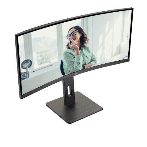 AOC CU34P3CV monitor komputerowy 86,4 cm (34") 3440 x 1440 px UltraWide Quad HD LED Czarny