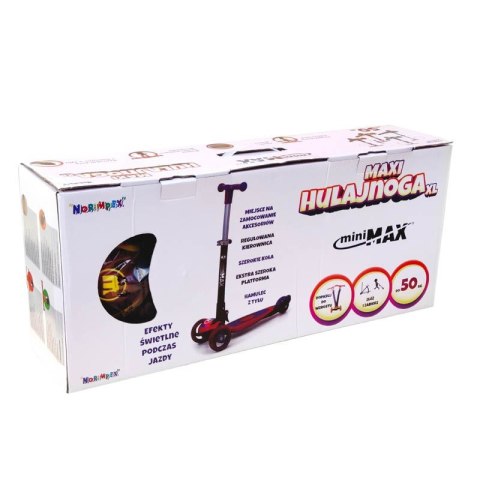 HULAJNOGA TRÓJKOŁOWA DLA DZIECI NORIMPEX MINI MAX LED 1003031 BALANSOWA