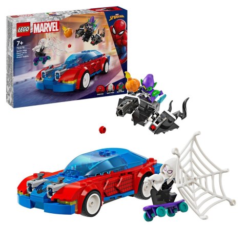 LEGO MARVEL 76279 WYŚCIGÓWKA SPIDER-MANA I ZWENOMOWANY ZIELONY GOBLIN