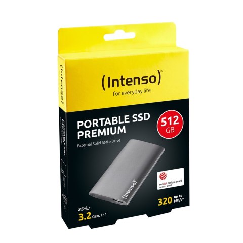 Intenso 512GB Premium USB Typu-A 3.2 Gen 1 (3.1 Gen 1) Antracyt