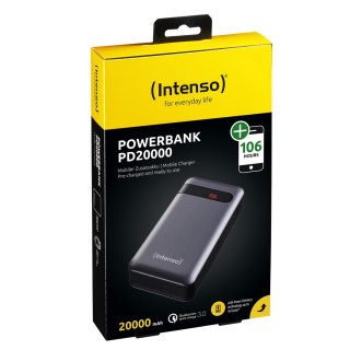 Intenso PD20000 Power Delivery Litowo-polimerowy (LiPo) 20000 mAh Antracyt