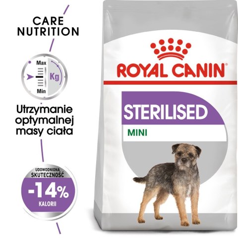 ROYAL CANIN Mini Sterilised - sucha karma dla psów dorosłych, ras małych, po sterylizacji - 1kg