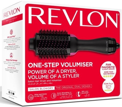 Suszarka do włosów REVLON RVDR5222 (800W /Czarno-różowy )