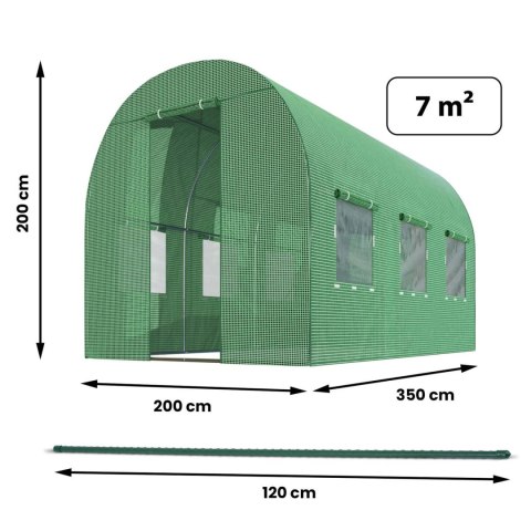 Tunel ogrodowy 2 x 3,5 m (7m2) Plonos