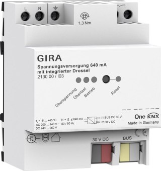 GIRA zasilacz 640 mA z dławikiem KNX ONE 213000