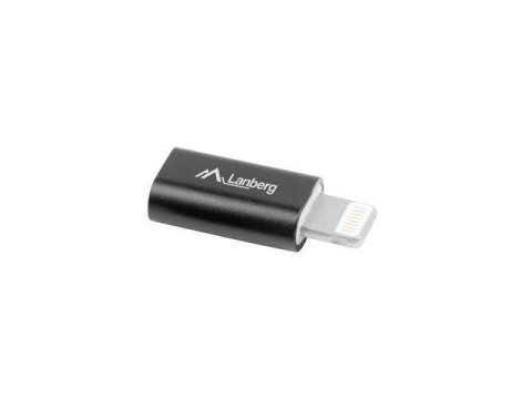 Adapter Lanberg micro USB(F) 2.0 - Lightning(M) czarny