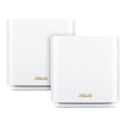 ASUS ZenWiFi AX XT8 (W-1-PK) router bezprzewodowy Gigabit Ethernet Tri-band (2.4 GHz/5 GHz/5 GHz) Biały