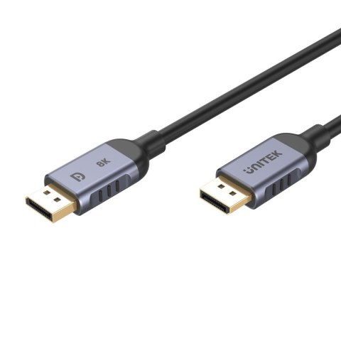 Kabel DisplayPort 1.4 Unitek C1628GY01-1.5M, 8K@60Hz, 4K@240Hz, 1,5m