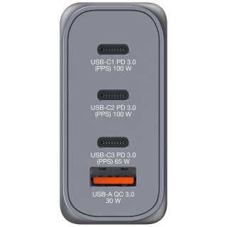 Ładowarka sieciowa Verbatim GaN GNC-100 4-PORT 100W/USB A/C (EU/UK/US)