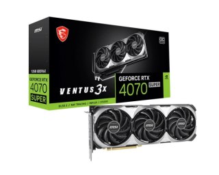 Karta graficzna MSI GeForce RTX 4070 SUPER 12G VENTUS 3X OC GDDRX6 (RTX 4070 SUPER 12G VENTUS 3X OC)