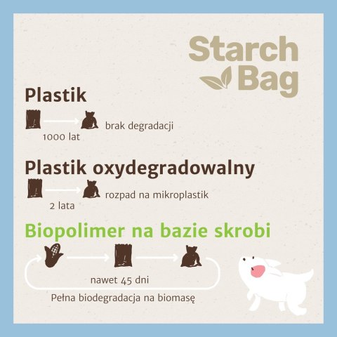 STARCHBAG BIOworki 1 rolka x 15 szt. kol. Czarny