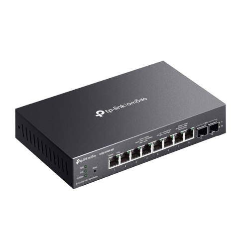 TP-Link Omada SG2210XMP-M2 łącza sieciowe Zarządzany L2/L2+ 2.5G Ethernet (100/1000/2500) Obsługa PoE Montaż na biurku/ścianie C