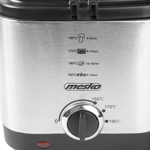 Frytownica MESKO MS 4910 (1,5 l; 0,5 kg; 900W; kolor srebrny)