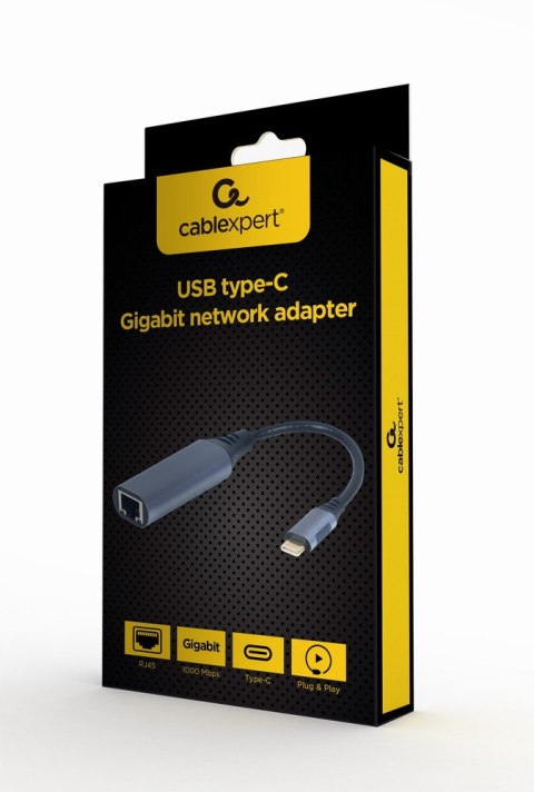 GEMBIRD ADAPTER USB-C -> LAN RJ-45 1GB NA KABLU