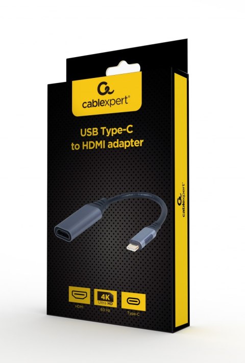 GEMBIRD ADAPTER USB TYP-C DO HDMI NA KABLU SZARY, 15CM