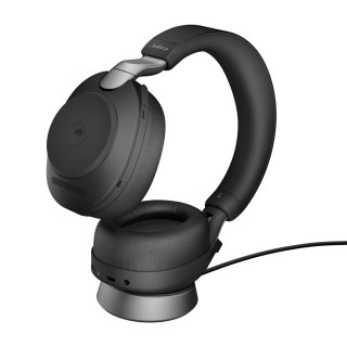 Jabra Evolve2 85, MS Stereo BT Zestaw słuchawkowy Przewodowy i Bezprzewodowy Opaska na głowę