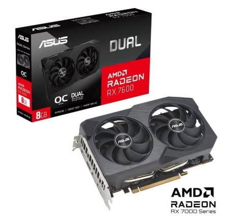 ASUS Dual -RX7600-O8G-V2 AMD Radeon RX 7600 8 GB GDDR6