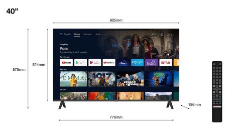 Telewizor TCL 40S5400A 40" LED Full HD Android TV Srebrny