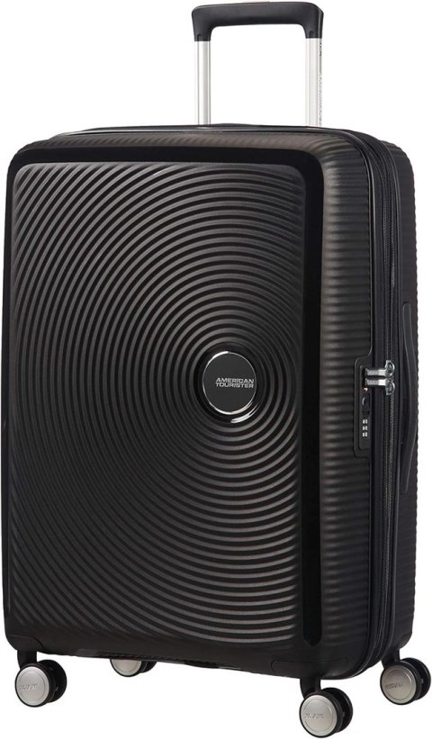 Mała kabinowa walizka American Tourister Soundbox EXP - bass black