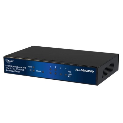 ALLNET ALL-SG8205PD - Unmanaged - L2 - Gigabit Ethernet (10/100/1000) - Power over Ethernet (PoE)