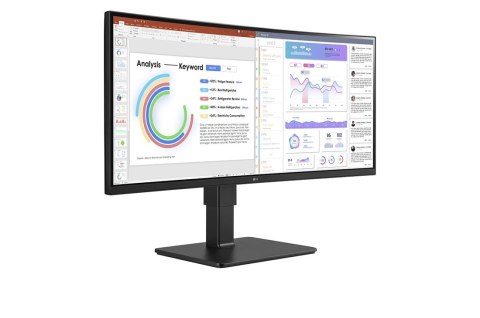 LG 34BQ77QC-B monitor komputerowy 86,4 cm (34") 3440 x 1440 px UltraWide Dual Quad HD LCD Czarny