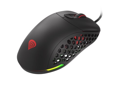 Mysz dla graczy Genesis Xenon 800 lekka 16000 DPI PMW3389 RGB Czarna gamingowa