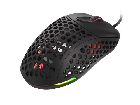 Mysz dla graczy Genesis Xenon 800 lekka 16000 DPI PMW3389 RGB Czarna gamingowa