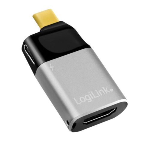 Adapter LogiLink CUA0203 USB-C 3.2 Gen2 - HDMI, USB-C (F), 4K, PD