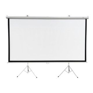 Extralink Projection Screen 120" | Ekran projekcyjny | 16:9, 266x149cm, PVC, pół-automatyczne zwijanie