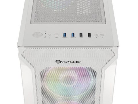 Genesis OBUDOWA MIDI TOWER IRID 505 ARGB Biała NPC-1872 Genesis OBUDOWA MIDI TOWER IRID 505 ARGB Biała NPC-1872