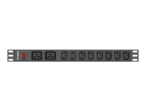 LANBERG LISTWA ZASILAJĄCA RACK PDU (1U, 16A,2XC19,8XC13)