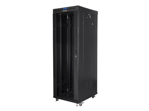 LANBERG SZAFA STOJĄCA RACK 19" 37U 600x800 CZARNA drzwi szklane