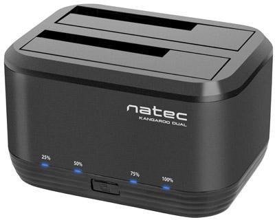 Stacja dokująca NATEC Kangaroo NSD-0955 (2.5", 3.5"; USB 3.0; czarny)