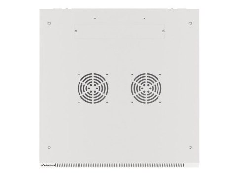 Szafa jednosekcyjna Lanberg WF01-6622-10S (22U; 1080mm / 600mm / 600 mm; wisząca; Szklane; 19''; kolor szary)