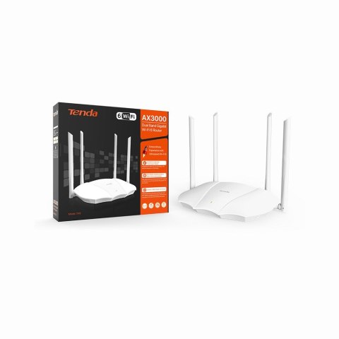 Tenda TX9 AX3000 router bezprzewodowy Gigabit Ethernet Dual-band (2.4 GHz/5 GHz) Biały