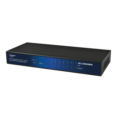 ALLNET ALL-SG8208PD - Unmanaged - Gigabit Ethernet (10/100/1000) - Full duplex - Power over Ethernet (PoE)