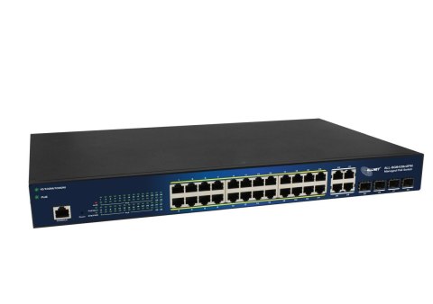 ALLNET Switch smart managed Layer2 24 Port• PoE Budget 370W• 24x at• 4x SFP• 19""• - Switch - 56 Gbps