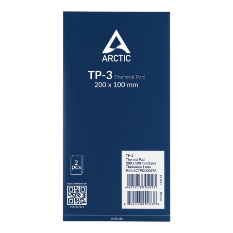 ARCTIC TP-3 200x100mm, 1.0mm - 2 Pack