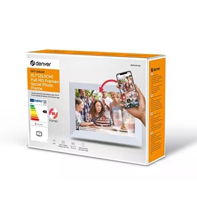 Ramka na zdjęcia Denver z FRAMEO 10.1" 16GB biała