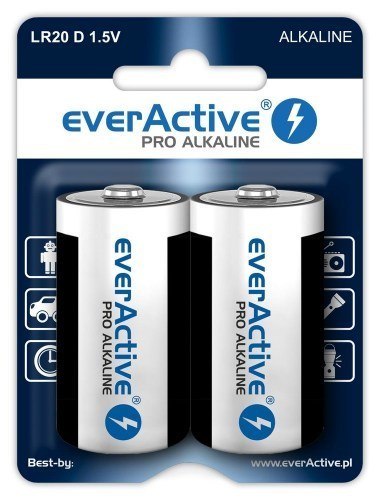 Zestaw baterii alkaliczne everActive EVLR20-PRO (x 2)