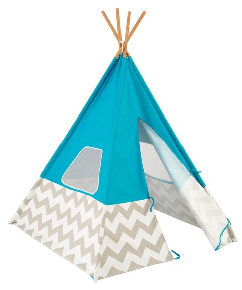 PROMO KidKraft Namiot Tipi niebieski 000972 122 x 122 x 163 (cm)