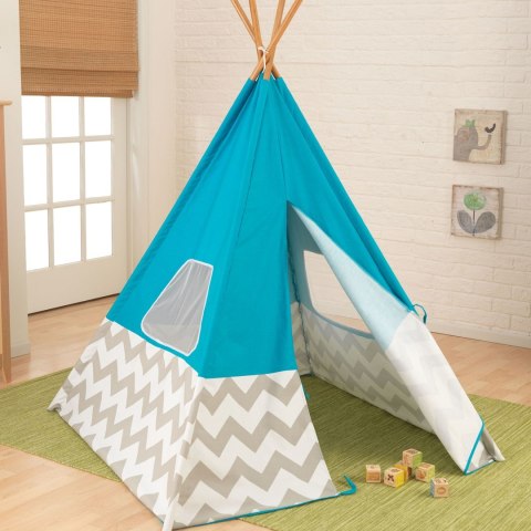 PROMO KidKraft Namiot Tipi niebieski 000972 122 x 122 x 163 (cm)