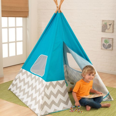 PROMO KidKraft Namiot Tipi niebieski 000972 122 x 122 x 163 (cm)