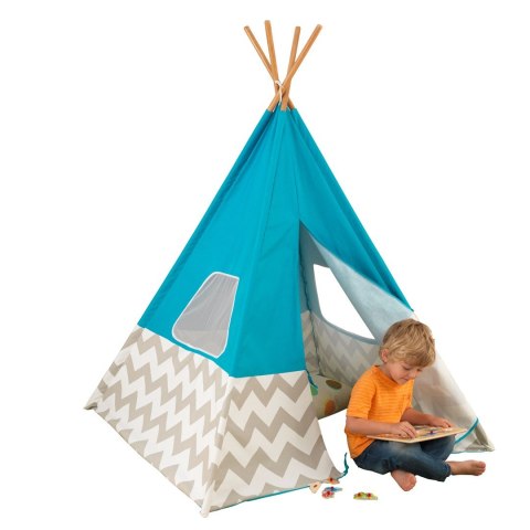 PROMO KidKraft Namiot Tipi niebieski 000972 122 x 122 x 163 (cm)