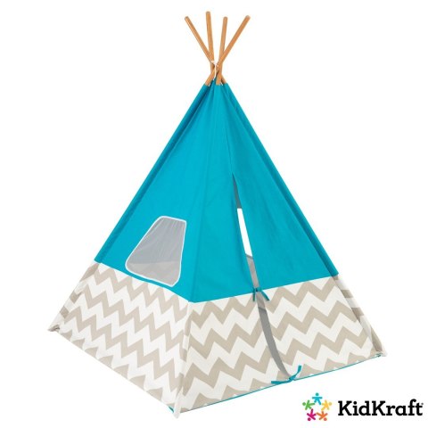 PROMO KidKraft Namiot Tipi niebieski 000972 122 x 122 x 163 (cm)