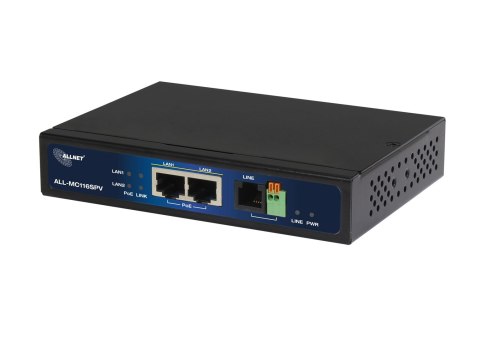 ALLNET ALL-MC116SPV-VDSL2 - Black - 10BASE-T - 100BASE-T - IEEE 802.3ab - IEEE 802.3u - IEEE 802.3z - 10/100 - DMT - ADSL (RJ-11