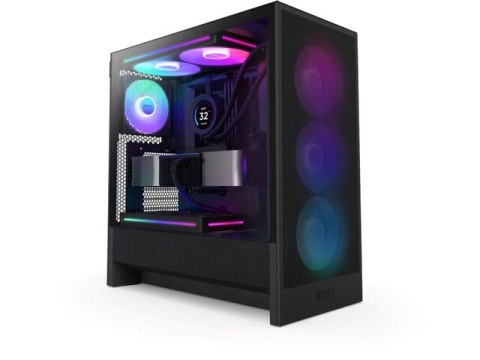 CASE MIDITOWER ATX W/O PSU/BLACK H5 FLOW RGB 2024 NZXT