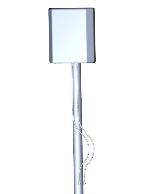 ALLNET ALL19103 - 5 dBi - 0.698-0.96/1.71-2.7 GHz - MIMO directional antenna - SMA - Male - Dual polarization