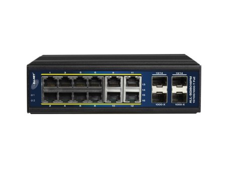 ALLNET ALL-SGI8016PM - Managed - L2+/L3 - Gigabit Ethernet (10/100/1000) - Full duplex - Power over Ethernet (PoE) - Wall mounta